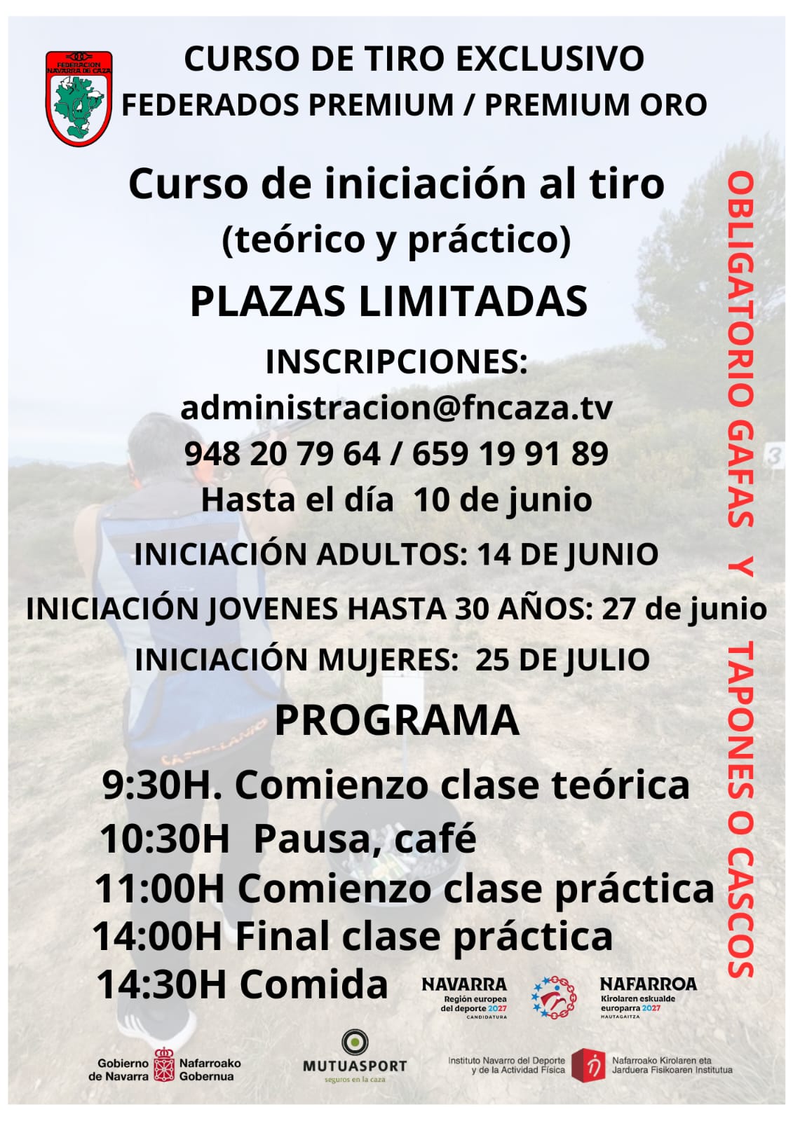 CURSO INICIACION AL TIRO